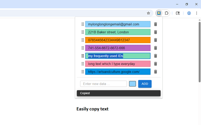 Add Text Screenshot